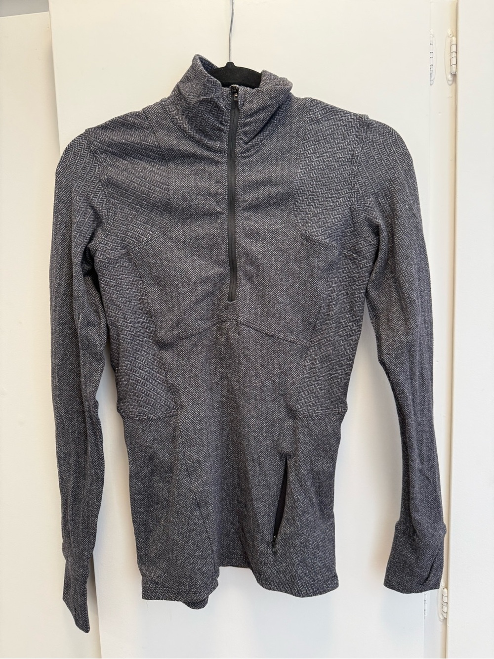 lululemon athletica Women's Long-Sleeve Half-Zip Pullover - Heather Grey